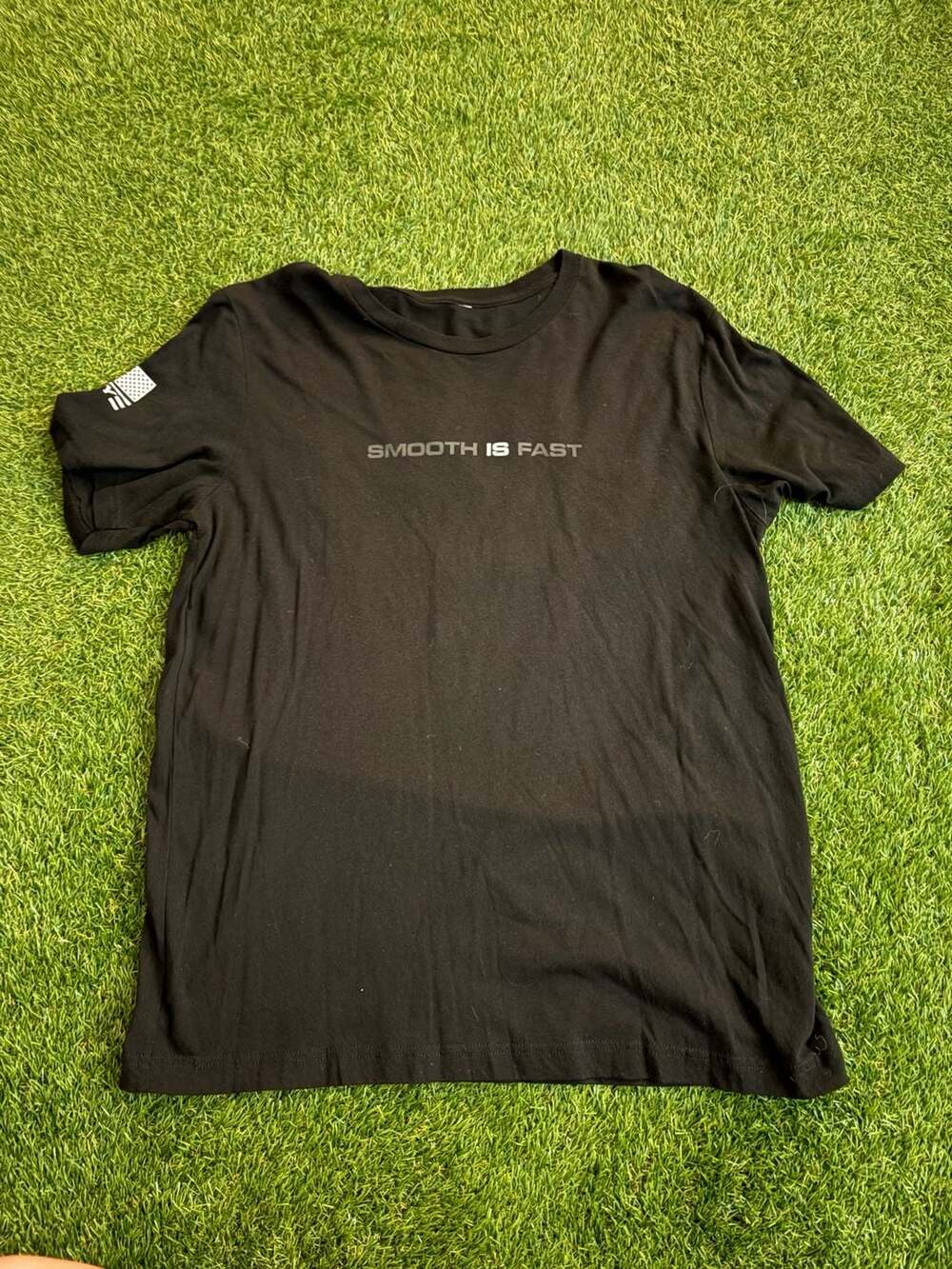 13 Fifty Apparel Smooth Is Fast Cotton Blend Short Sleeve T-Shirt